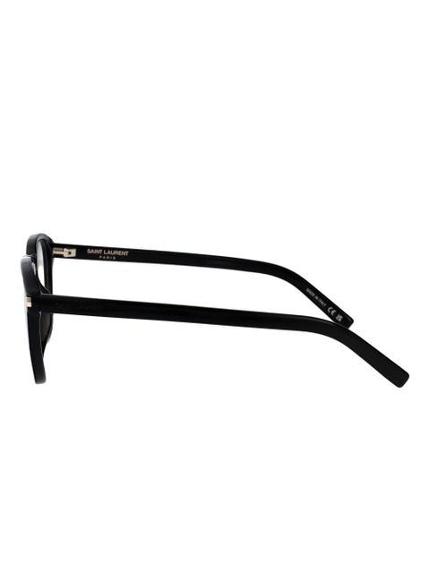 Saint Laurent Eyewear round-frame glasses - Black - zdjęcie produktu nr 2