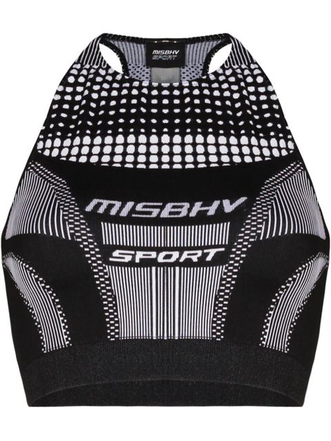 MISBHV logo halterneck sports bra - Black - zdjęcie produktu nr 1