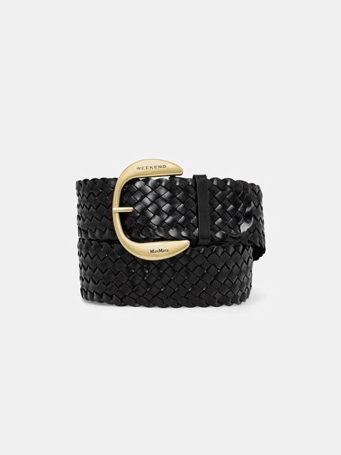 Weekend Max Mara pasek pleciony damski skórzany AGELO - zdjęcie produktu nr 1