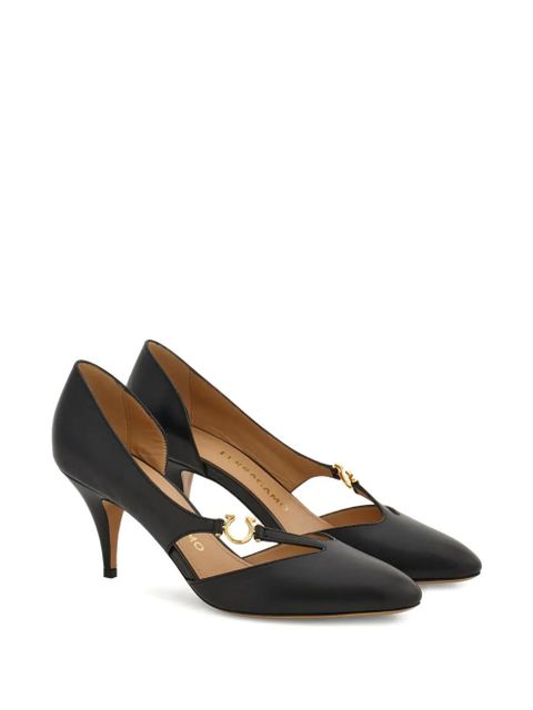 Ferragamo 70mm Gancini pumps - Black - zdjęcie produktu nr 2