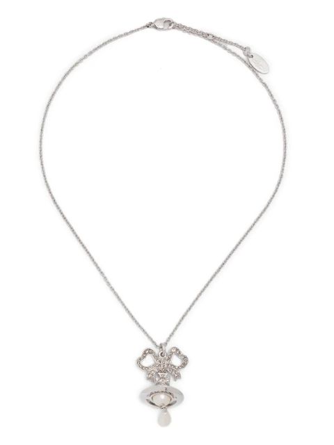 Vivienne Westwood crystal-embellished necklace - Silver - zdjęcie produktu nr 1