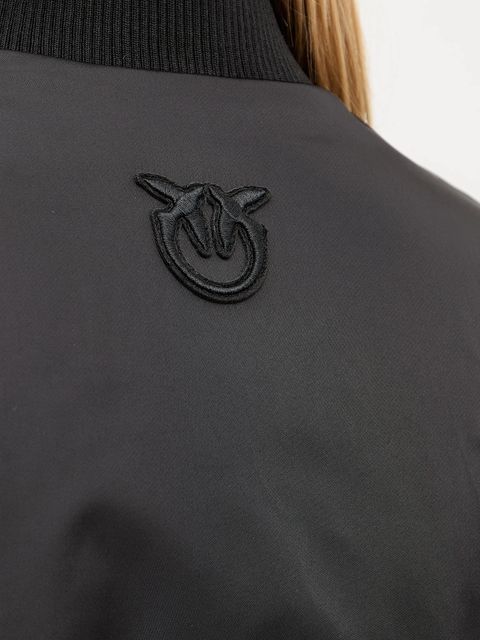 Pinko kurtka kolor czarny przejściowa oversize 105340 A2OL