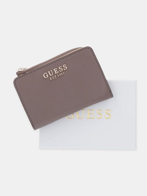 Guess portfel JANE damski kolor brązowy SWVG98 91156