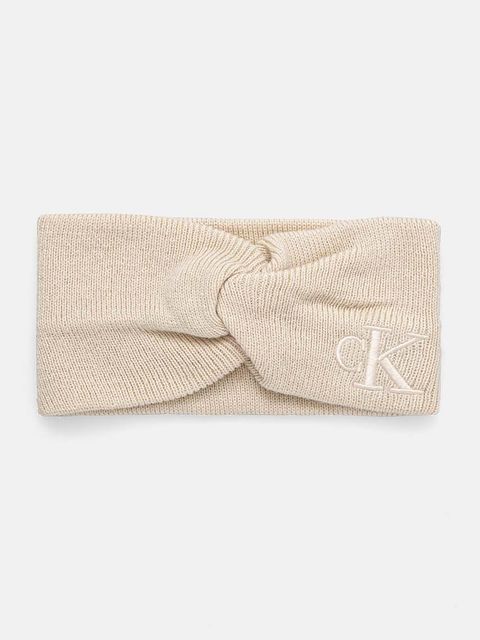 Calvin Klein Jeans opaska kolor beżowy K60K612658