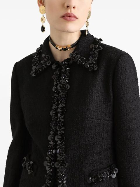 Dolce & Gabbana sequin-embellished jacket - Black