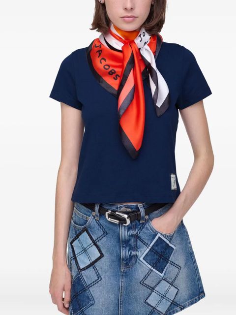 Marc Jacobs Joy-print silk scarf - Orange