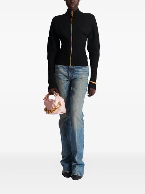 Balmain zipped knit cardigan - Black - zdjęcie produktu nr 2