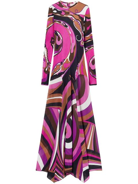 PUCCI Orchidee and Iride-print maxi dress - Pink - zdjęcie produktu nr 1