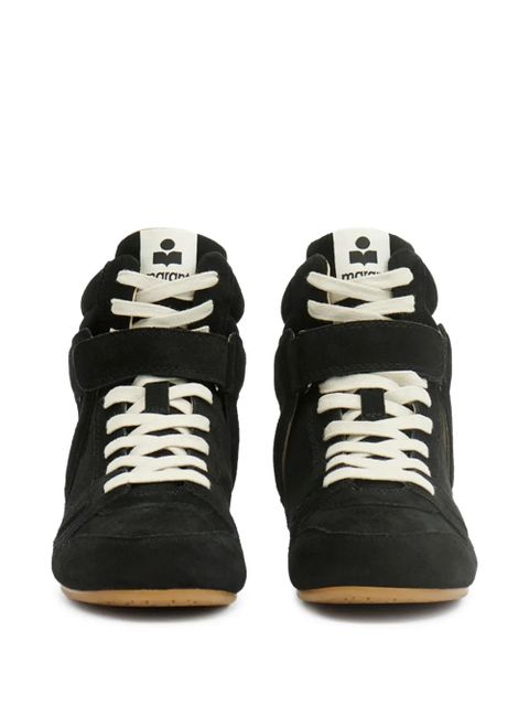 ISABEL MARANT Senny high leather sneakers - Black