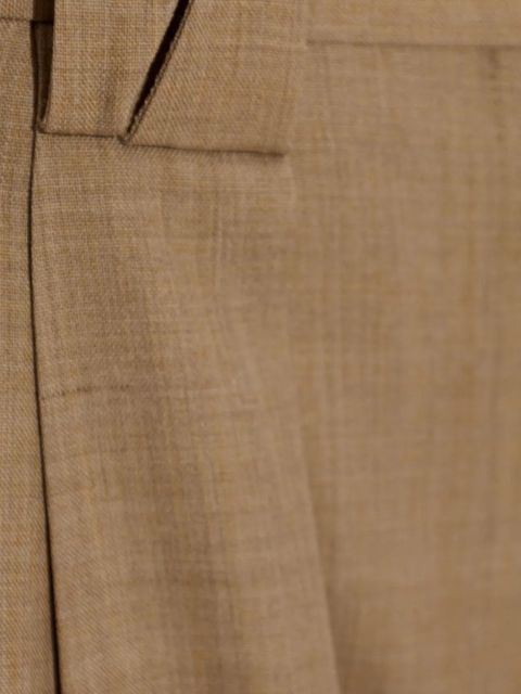 Versace pleated cuff trousers - Neutrals