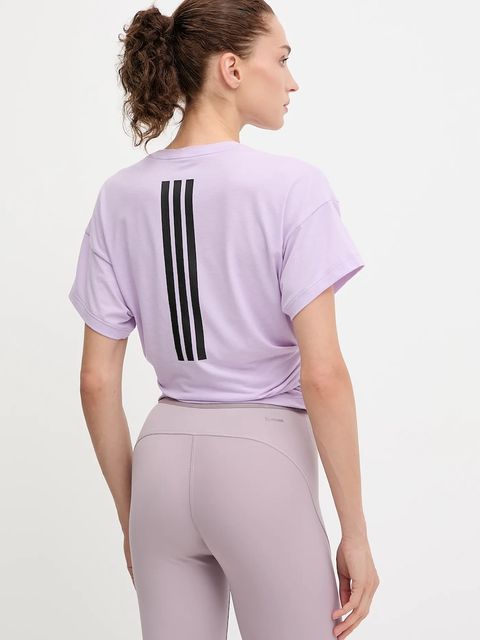 adidas Performance t-shirt treningowy Power damski kolor fioletowy JX1191