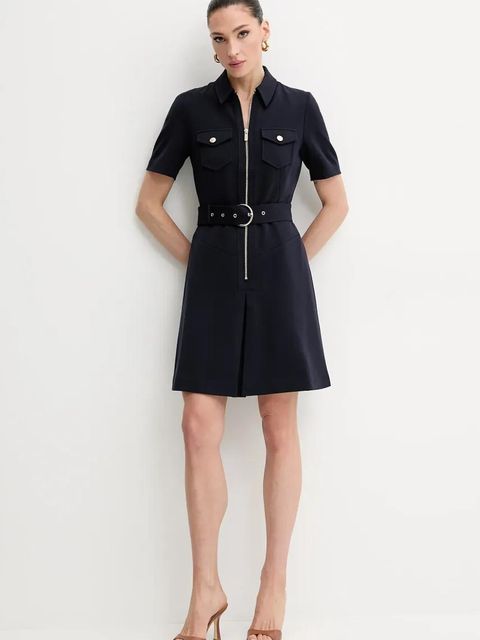 Morgan sukienka RABIK kolor granatowy mini rozkloszowana RABIK