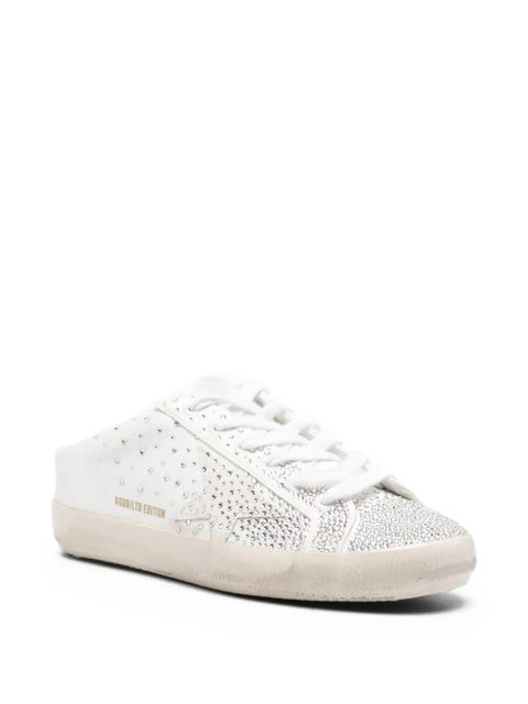 Golden Goose Super-Star crystal-embellished sneakers - White