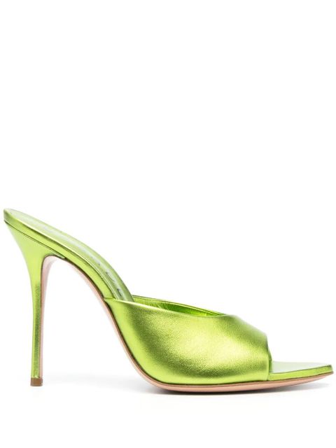 Casadei 115mm Julia Ilary Flash sandals - Green - zdjęcie produktu nr 1