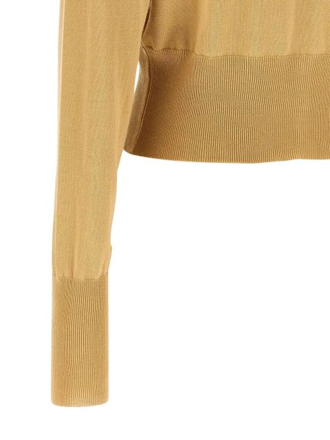 Vivienne Westwood Bea Orb-embroidered cardigan - Neutrals