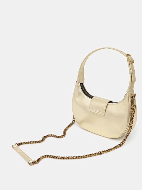 Kurt Geiger London torebka skórzana kolor złoty 3601161109