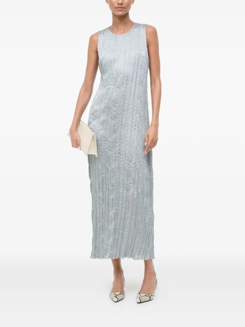 STAUD Mizu sleeveless midi dress - Silver - zdjęcie produktu nr 1
