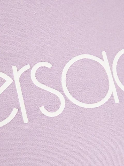 Versace logo-print cotton t-shirt - Purple - zdjęcie produktu nr 2