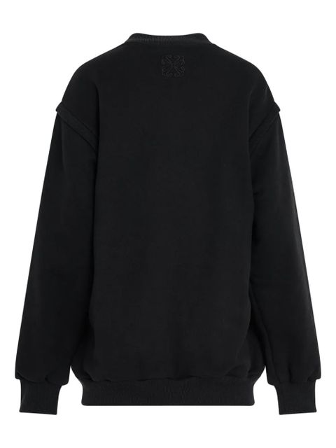 Off-White logo-embroidered sweatshirt - Black - zdjęcie produktu nr 2