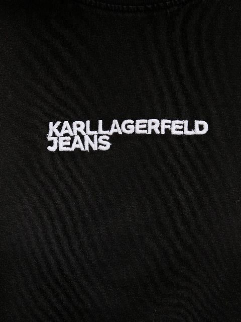 Karl Lagerfeld Jeans t-shirt bawełniany damski kolor czarny A4W17004 - zdjęcie produktu nr 2