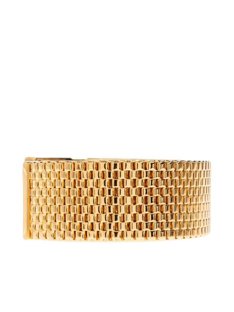 Jil Sander grid-pattern bracelet - Gold