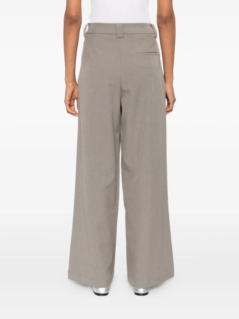 Eleh pleated welt-pocket trousers - Grey