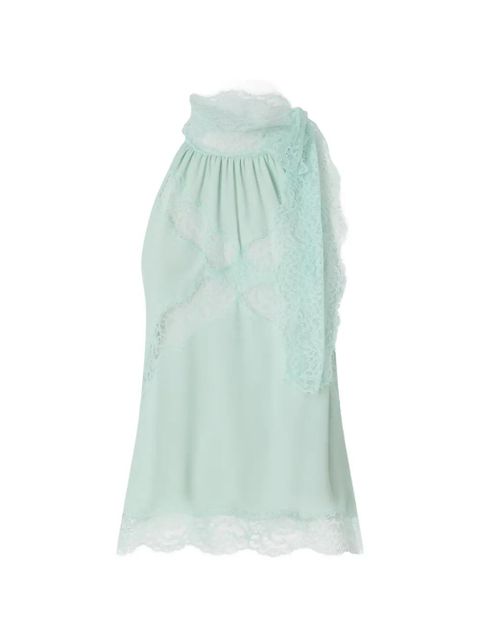 PINKO halterneck lace top - Green - zdjęcie produktu nr 1