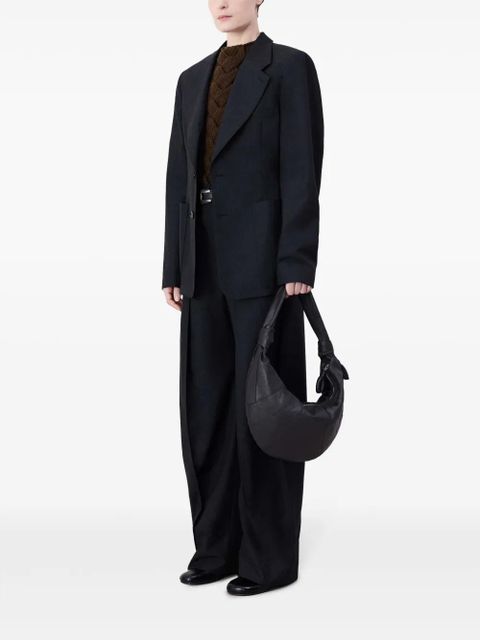 LEMAIRE Fortune Croissant leather shoulder bag - Brown