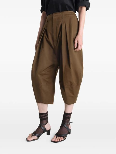 LEMAIRE balloon bermuda shorts - Brown