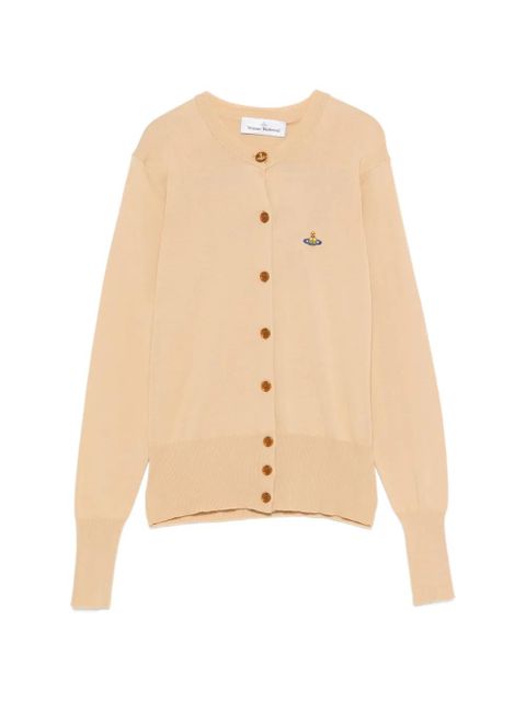 Vivienne Westwood logo-embroidered cardigan - Neutrals - zdjęcie produktu nr 1