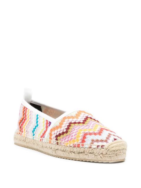 Missoni chevron-pattern espadrilles - White - zdjęcie produktu nr 2
