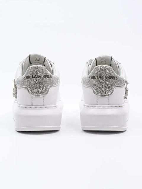 Karl Lagerfeld sneakersy skórzane KAPRI kolor biały KL62511G