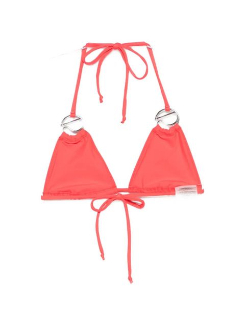 Coperni logo-appliqué bikini top - Red - zdjęcie produktu nr 2
