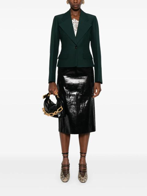 Ferragamo single-breasted blazer - Green - zdjęcie produktu nr 2