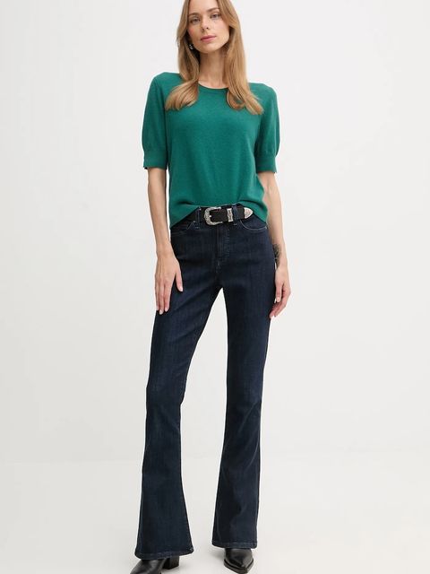 United Colors of Benetton sweter damski kolor zielony lekki 1002D10D2