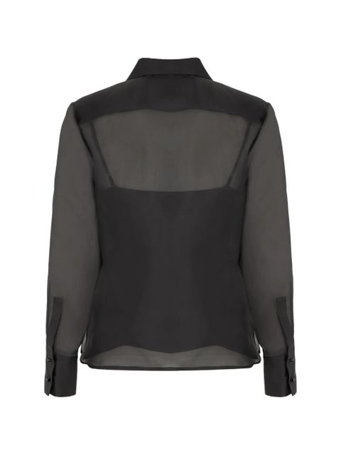 Max Mara ruffled-collar blouse - Black - zdjęcie produktu nr 2