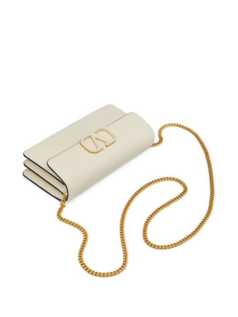 Valentino Garavani VLogo Signature wallet on chain - Neutrals