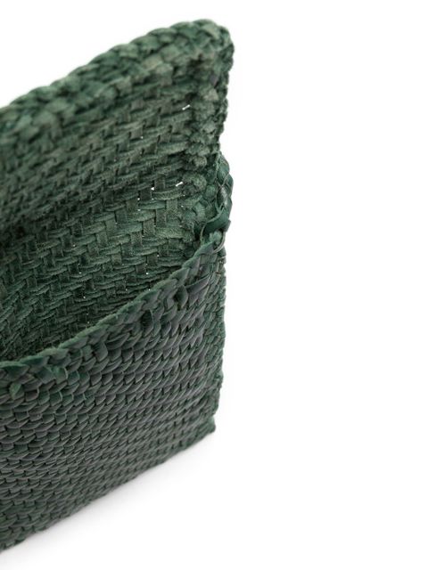 DRAGON DIFFUSION interwoven-design phone-case bag - Green