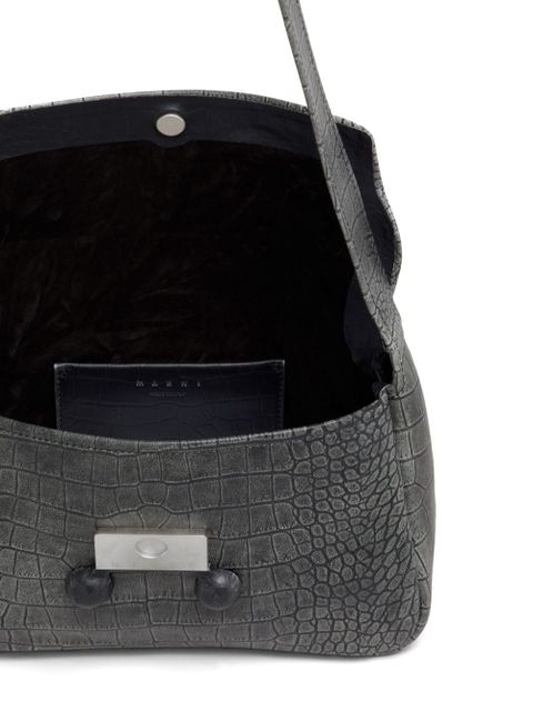 Marni leather shoulder bag - Black