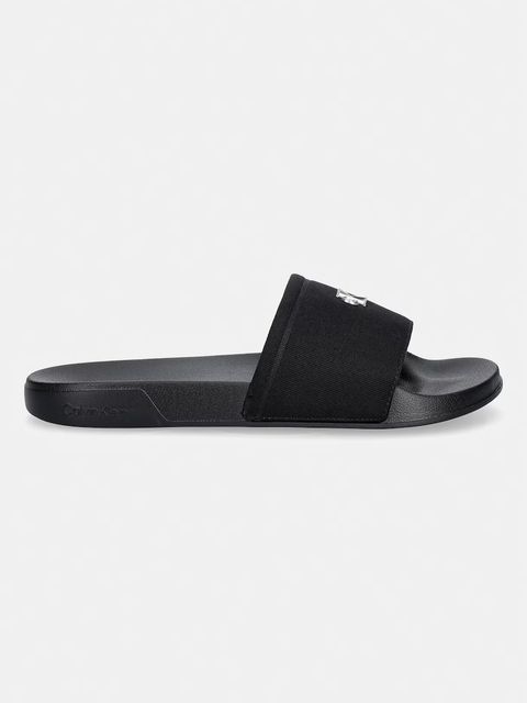 Calvin Klein klapki damskie ESS SLIDE CANVAS HDW - zdjęcie produktu nr 1