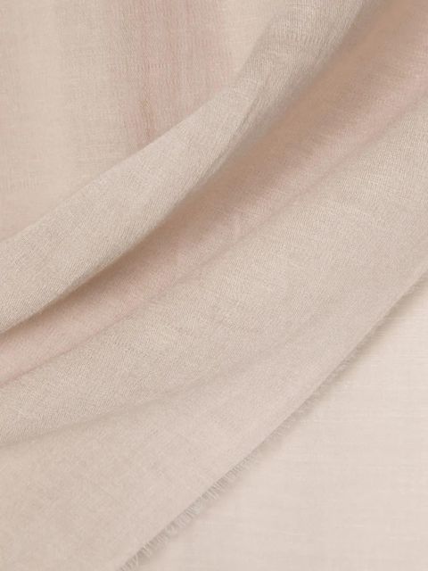 Max Mara wraparound style wool-blend scarf - Neutrals