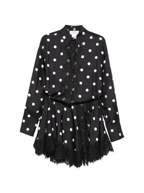 Sportmax polka dot lace dress - Black - zdjęcie produktu nr 1