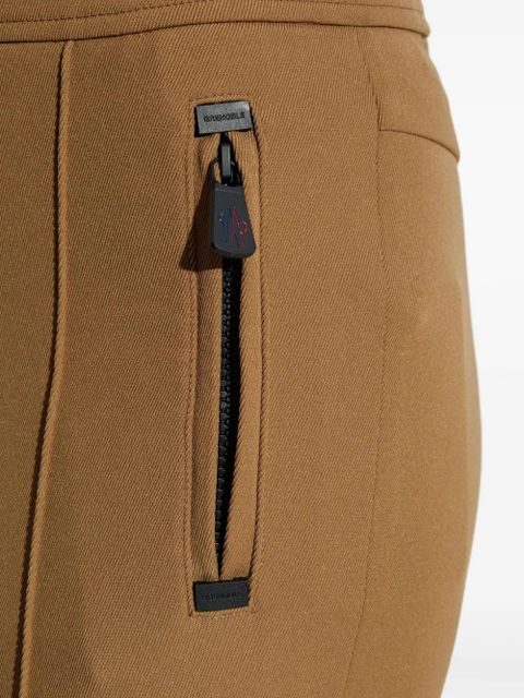 Moncler Grenoble zip-detail trousers - Brown
