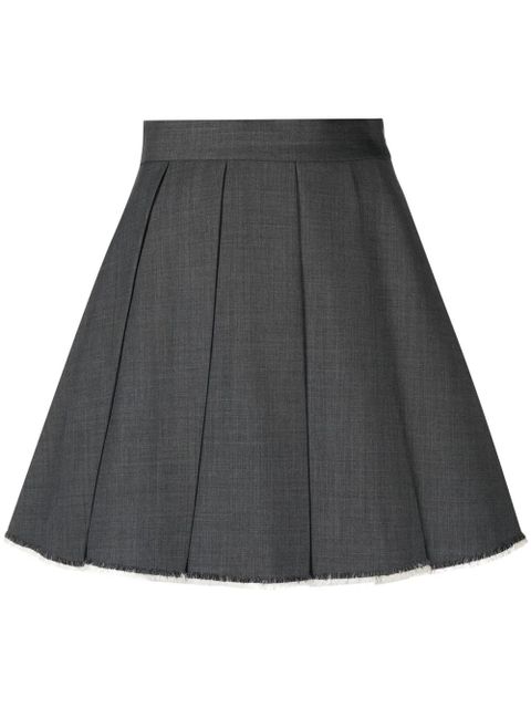 SHUSHU/TONG pleated A-line skirt - Grey - zdjęcie produktu nr 1