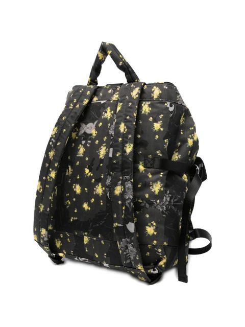 GANNI floral-print backpack - Black