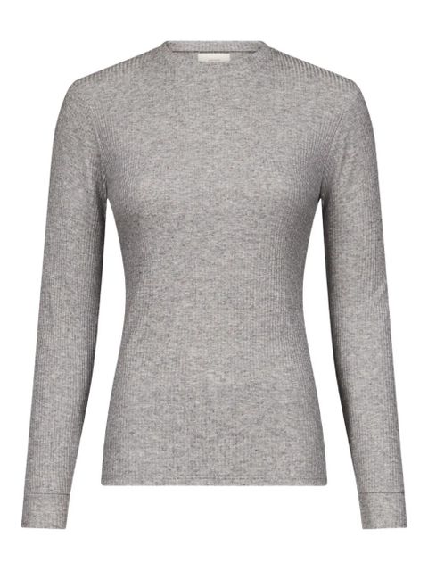 LouLou de Saison Ortigia Lds round-neck sweater - Grey