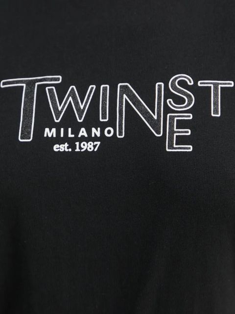 TWINSET logo-print T-shirt - Black
