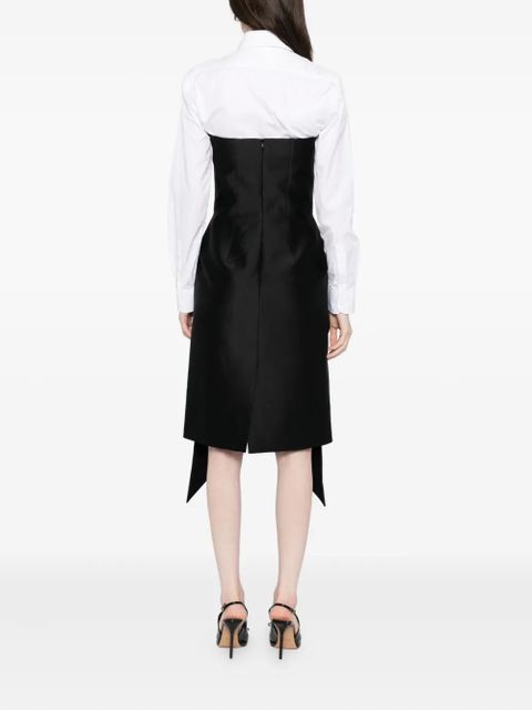 SHUSHU/TONG asymmetric-hem dress - Black