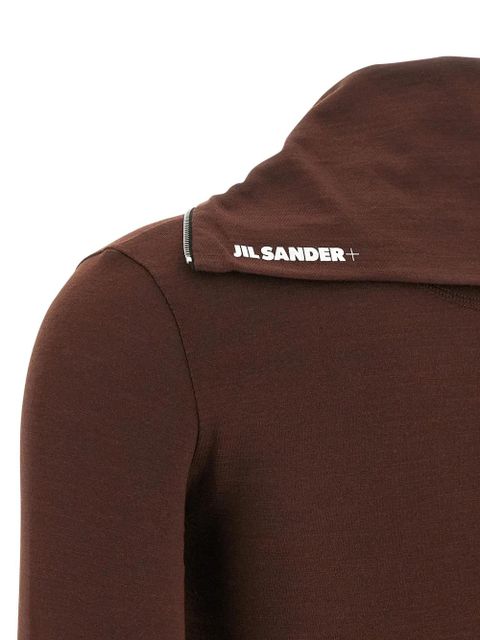 Jil Sander half-zip collar sweatshirt - Red
