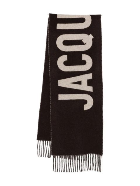 Jacquemus virgin wool scarf - Brown